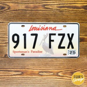 917-FZX - Номер из Луизианы